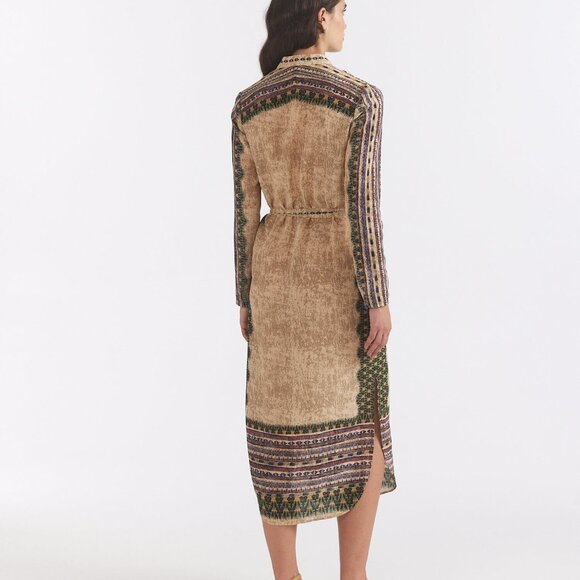 Saloni Molly D Dress in Mandisa Stripe - Picture 4 of 12